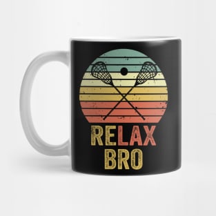 Relax Bro Lacrosse Player Funny Mug